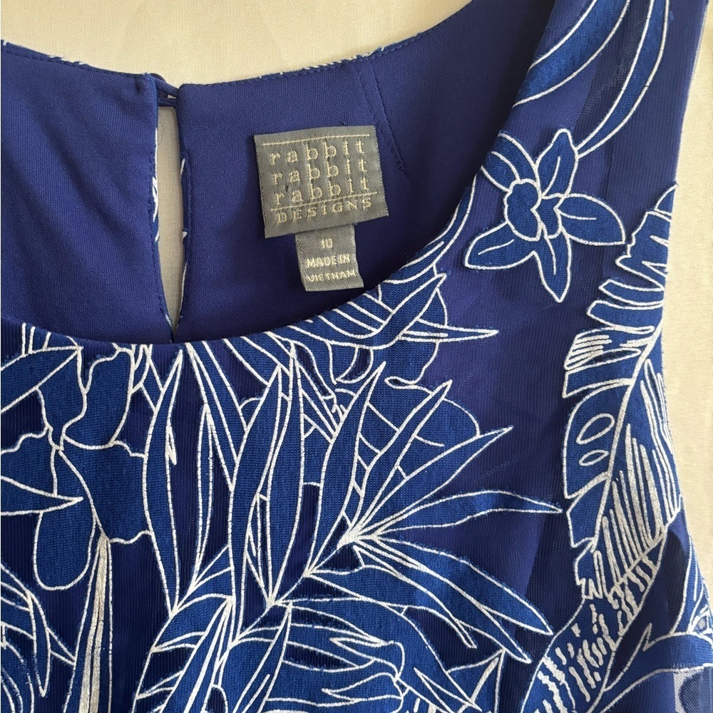 Rabbit Rabbit Designs Blue Floral Dress